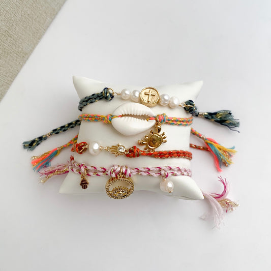 Pulseras hilachas