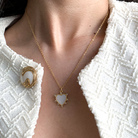 Corazón madre perla