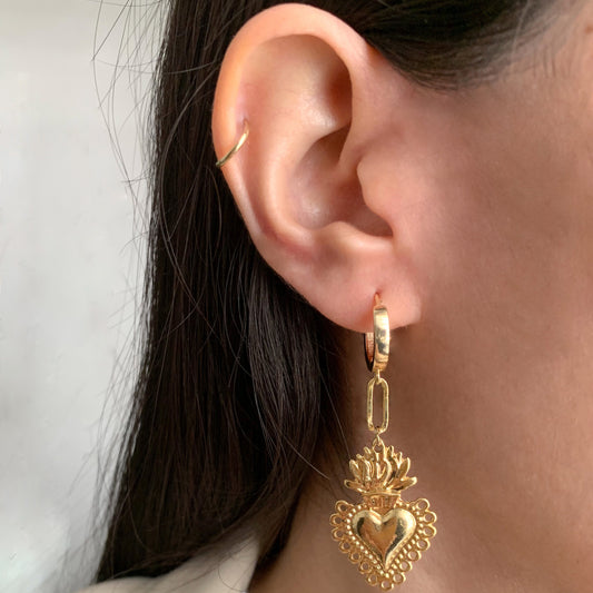 Aretes Sagrado Corazón