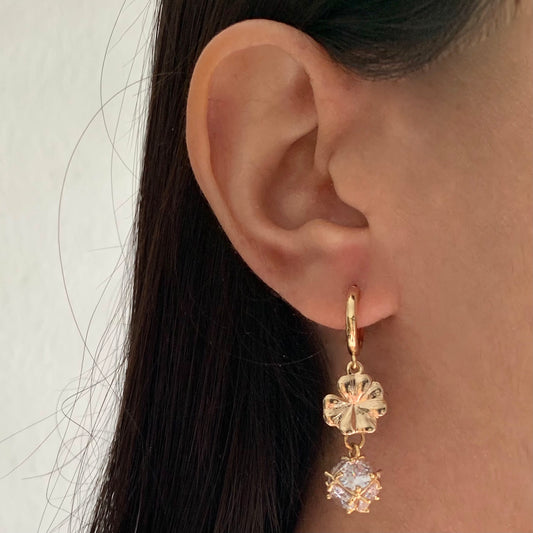 Aretes bola zirconia