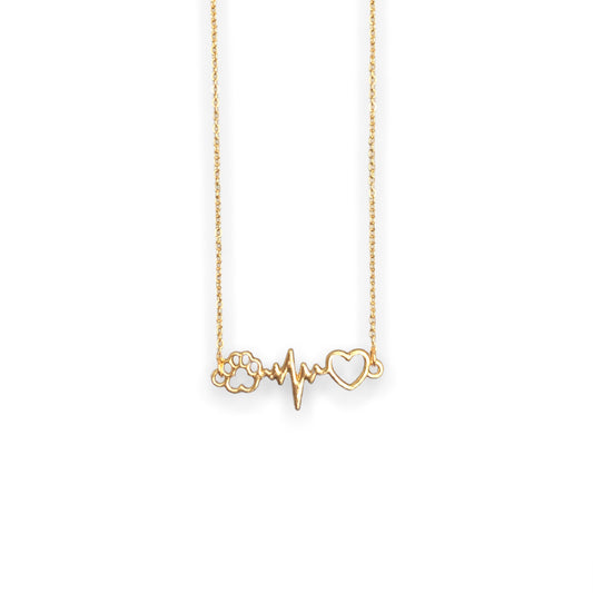 Collar electrocardiograma/huellita
