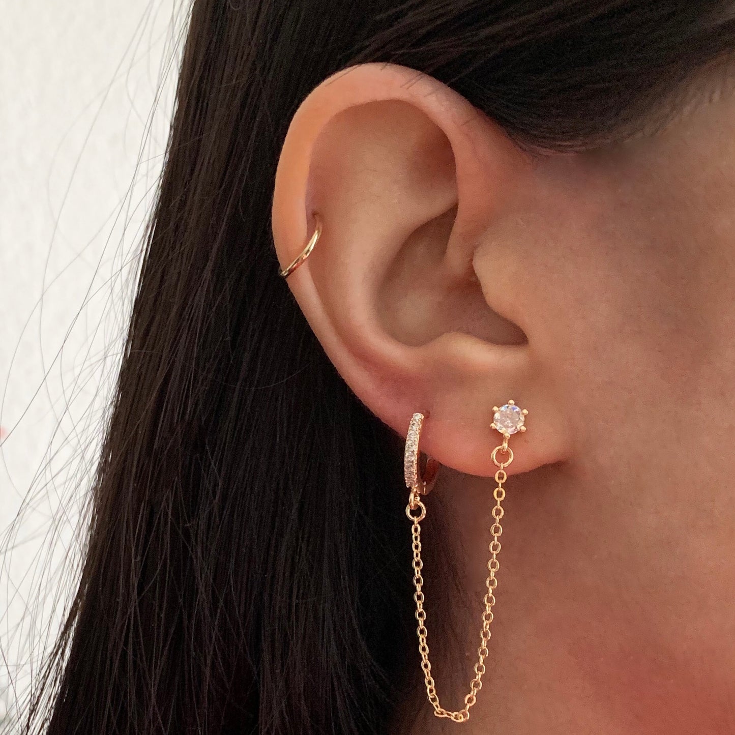 Piercing doble