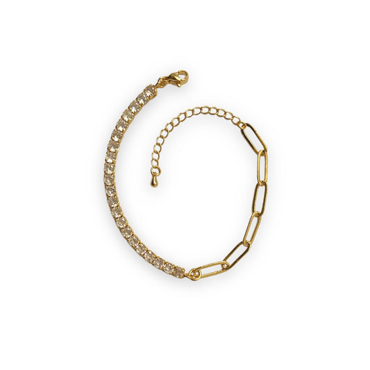 Pulsera Cadena/zirconias