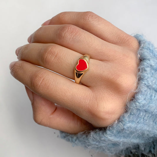 Anillo chunky heart